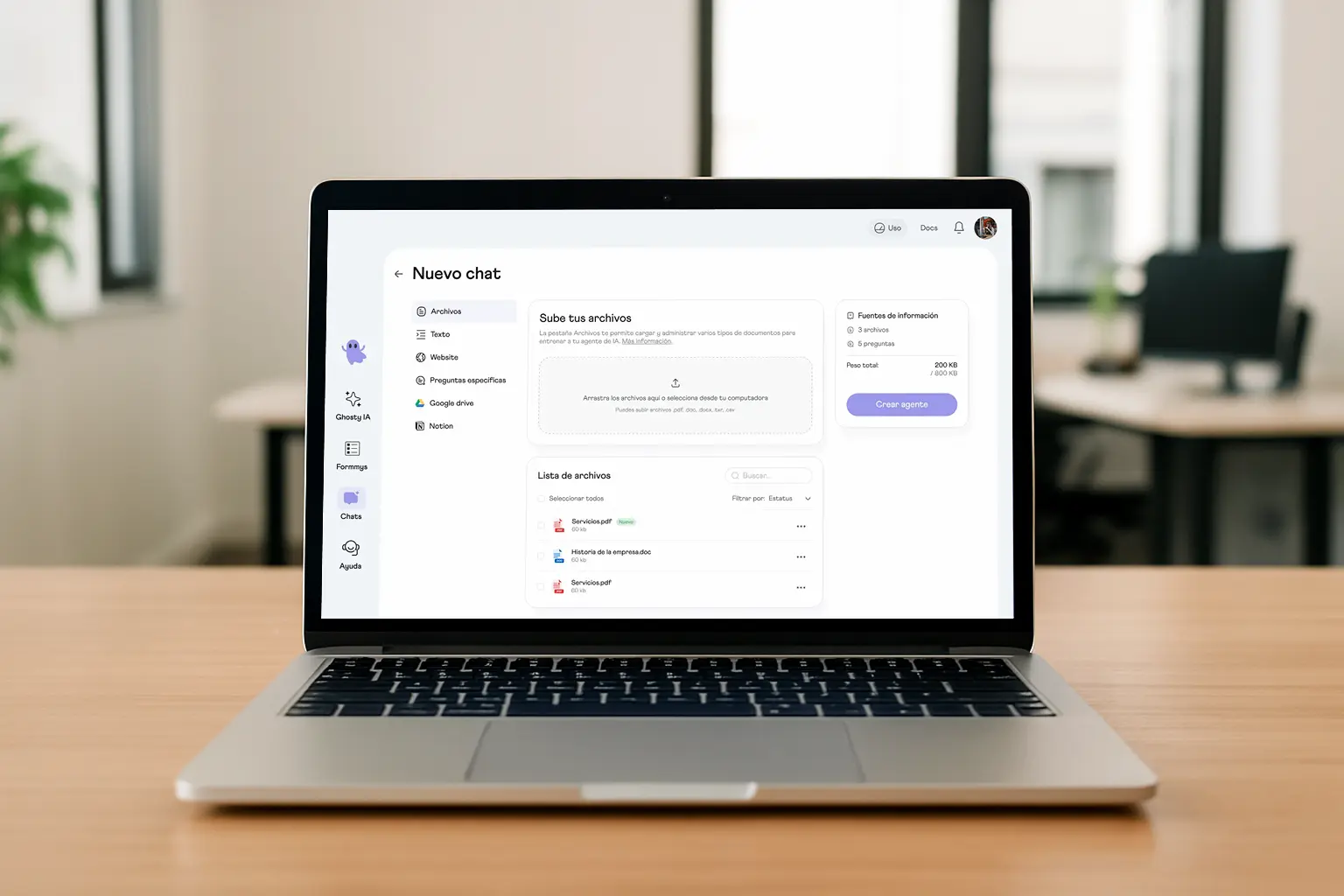 Cómo entrenar a tu Agente de IA en Formmy